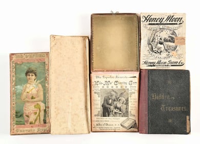 COLLECTION OF 5 CHEWING GUM BOXES