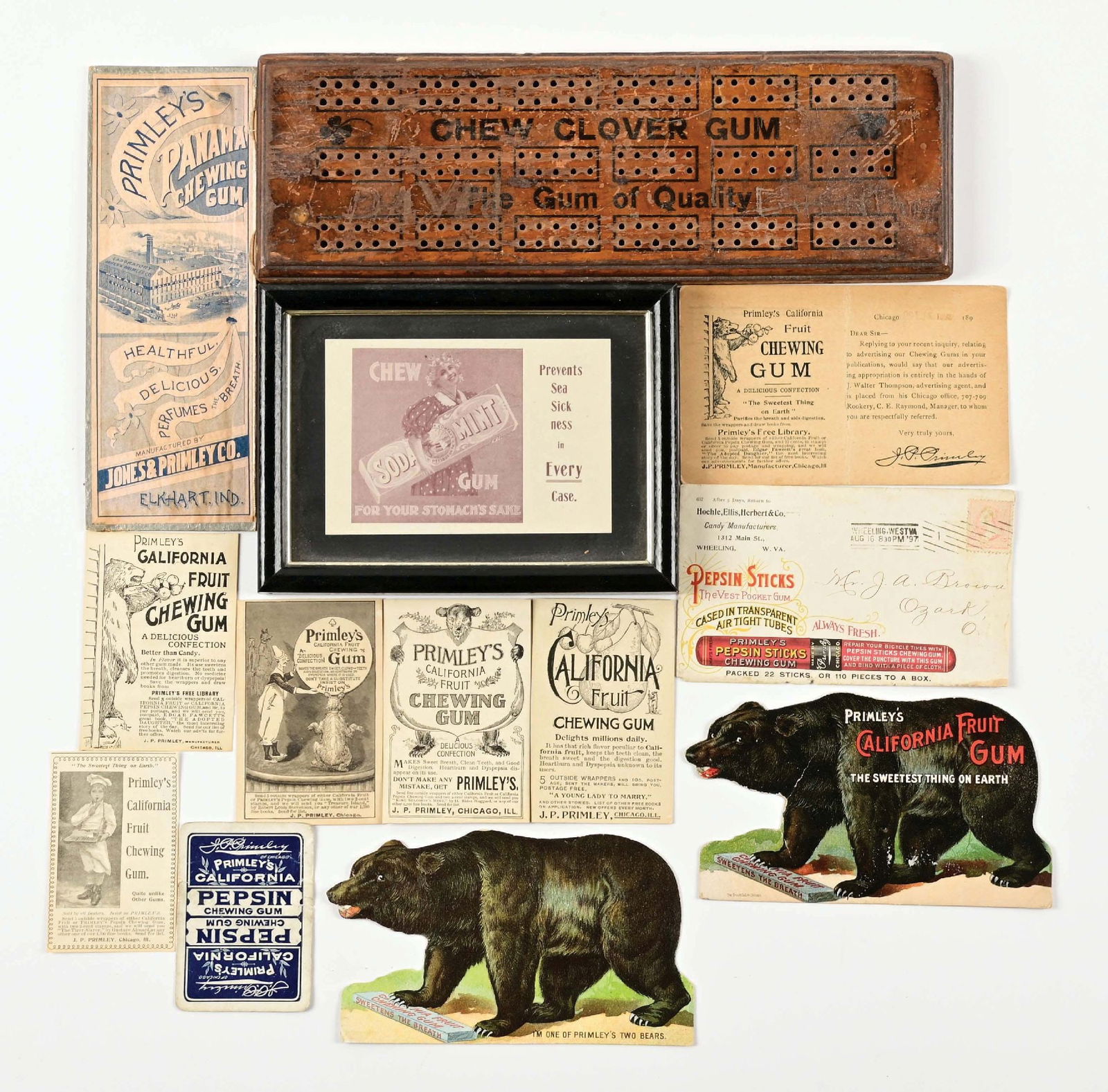 COLLECTION OF 13 CHEWING GUM MEMORABILIA ITEMS (1 of 1)