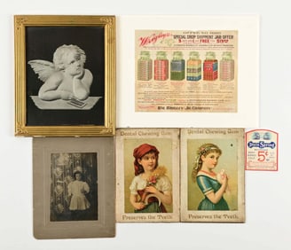 COLLECTION OF 6 PIECES OF CHEWING GUM MEMORABILIA