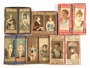 COLLECTION OF CHEWING GUM BOXES