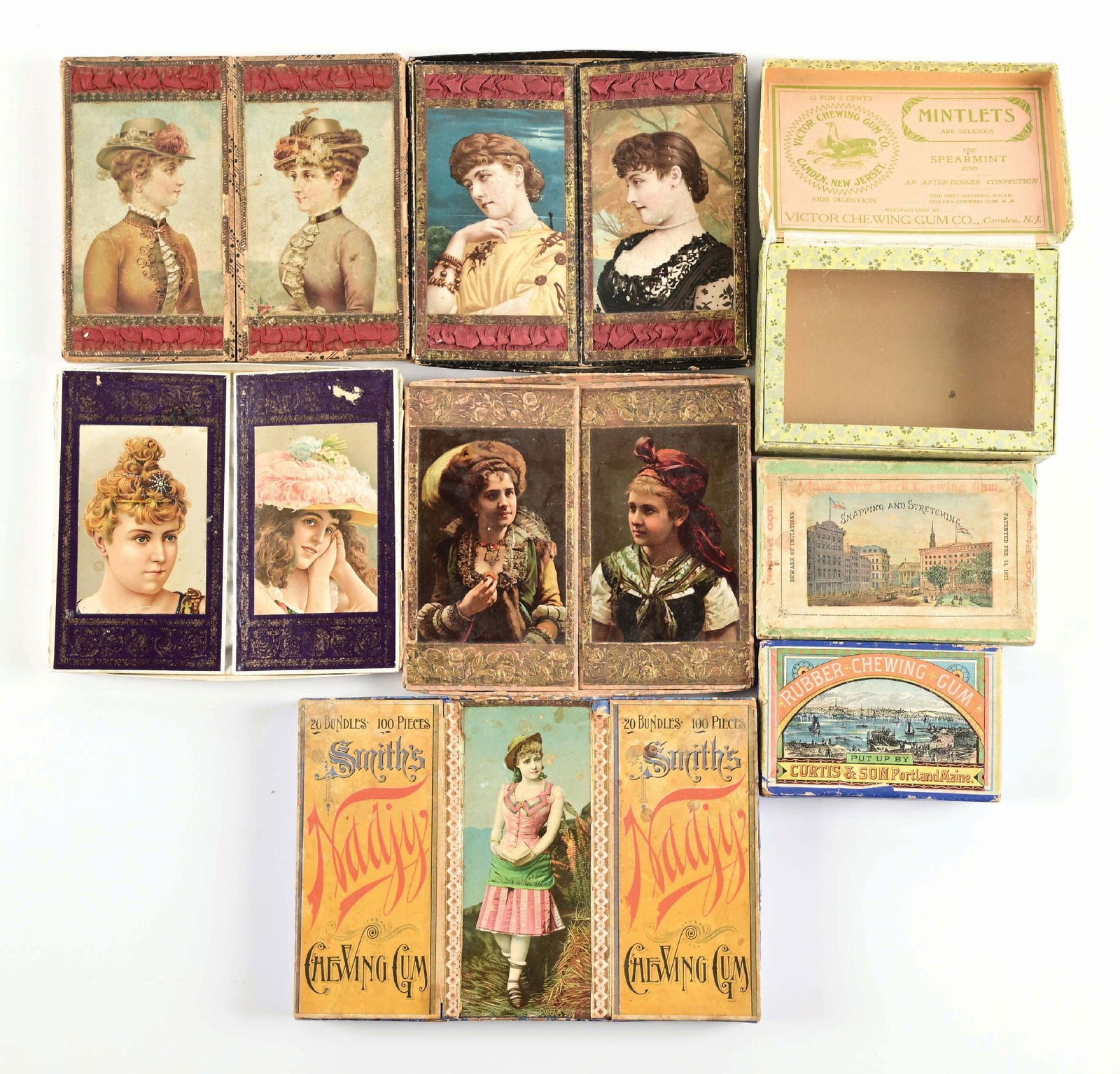 COLLECTION OF 8 CHEWING GUM BOXES (1 of 2)