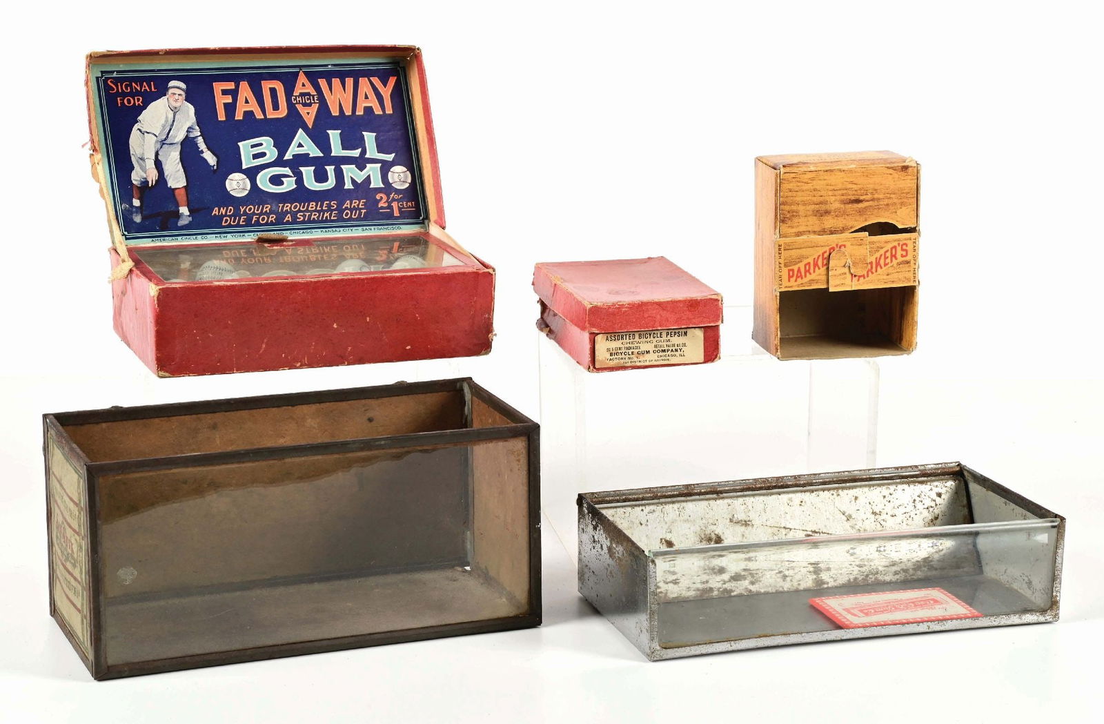 COLLECTION OF 5 VARIOUS CHEWING GUM DISPLAYS (1 of 2)