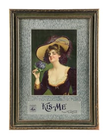 KIS-ME CHEWING GUM SIGN W/ WOMAN GRAPHIC