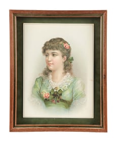 KIS-ME WOMAN IN GREEN PAPER SIGN