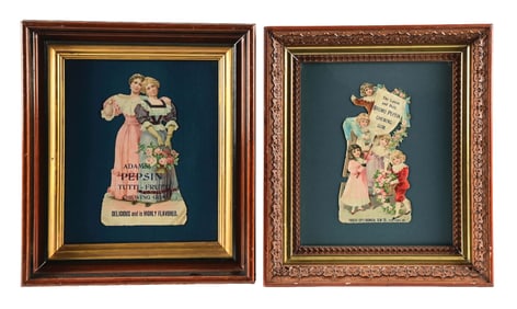 PAIR OF ADAM'S AND FOREST CITY CHEWING GUM SIGNS
