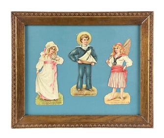 COLLECTION OF 3 JONES COLUMBIAN FRUIT GUM FRAMED ADVERTISEMENTS