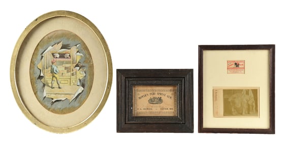 COLLECTION OF 3 CHEWING GUM ADVERTISEMENTS