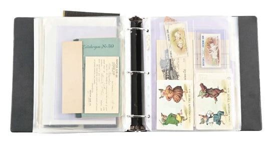 LARGE 3-RING BINDER COLLECTION OF CHEWING GUM EPHEMERA