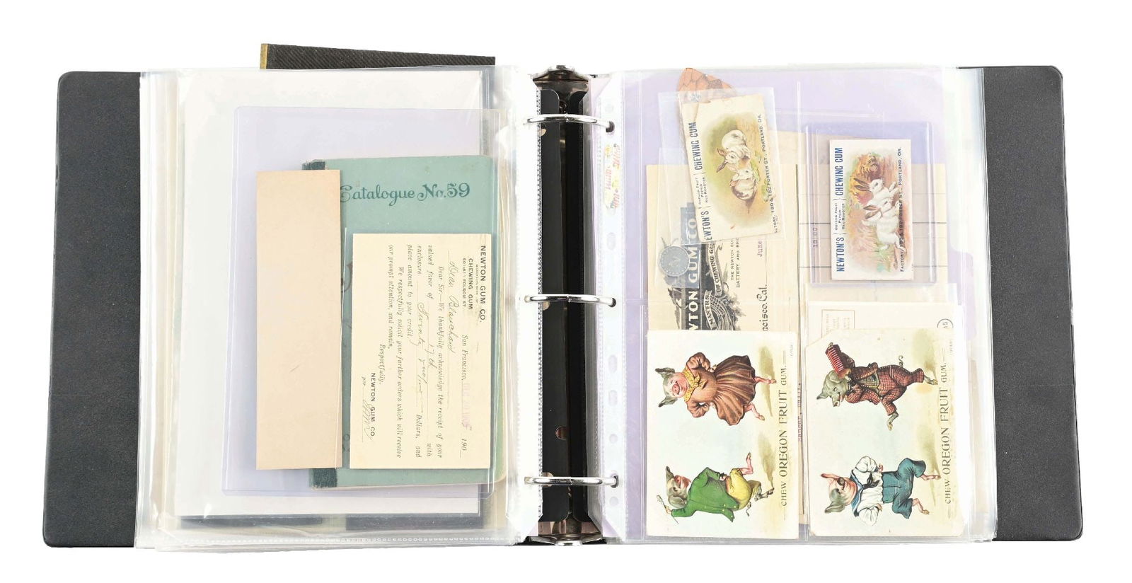 LARGE 3-RING BINDER COLLECTION OF CHEWING GUM EPHEMERA (1 of 5)