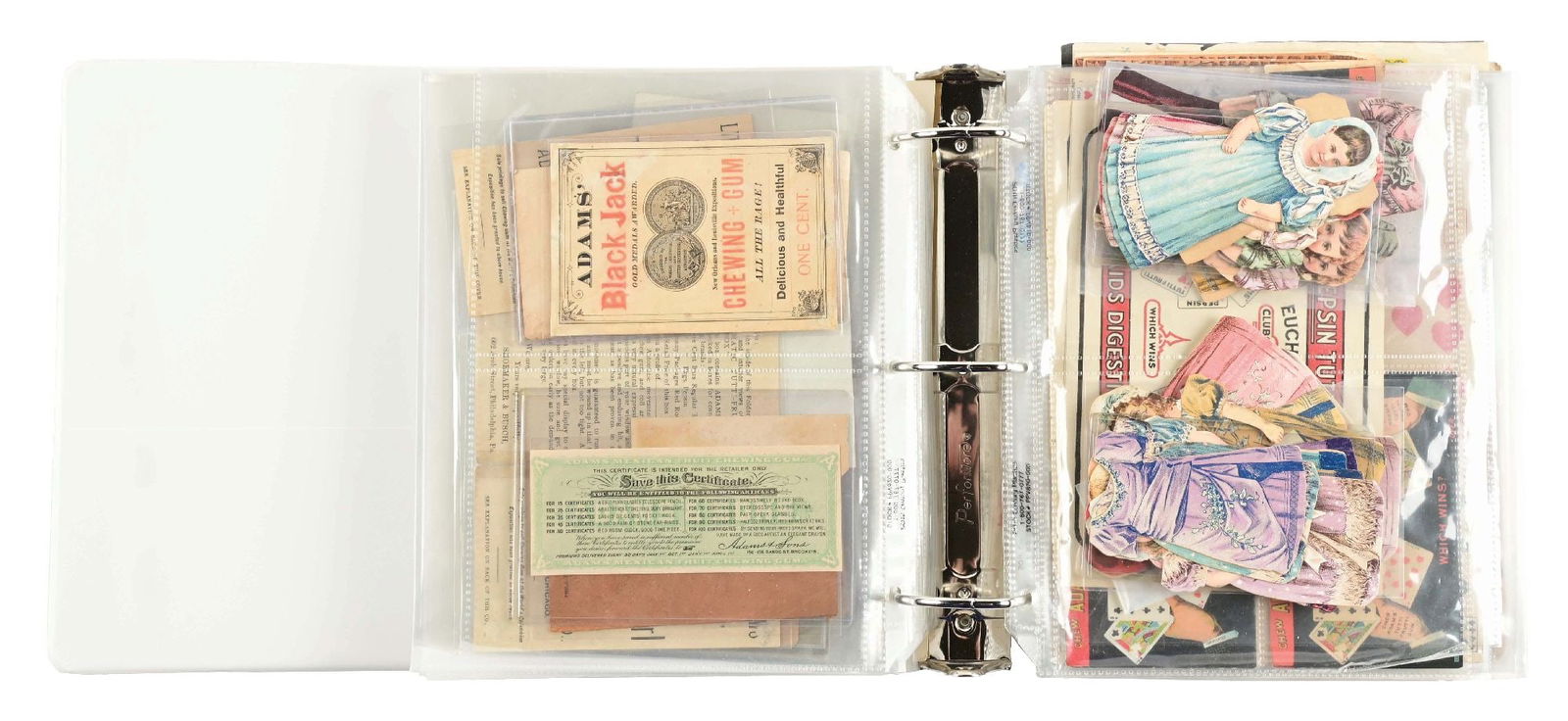 LARGE 3-RING BINDER COLLECTION OF CHEWING GUM EPHEMERA (1 of 5)