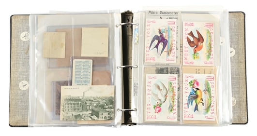 LARGE 3-RING BINDER COLLECTION OF CHEWING GUM EPHEMERA
