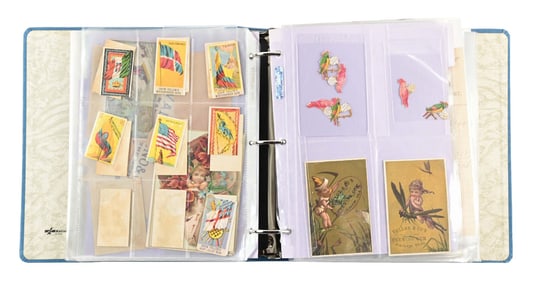 LARGE 3-RING BINDER COLLECTION OF CHEWING GUM EPHEMERA