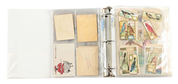 LARGE 3-RING BINDER COLLECTION OF CHEWING GUM EPHEMERA