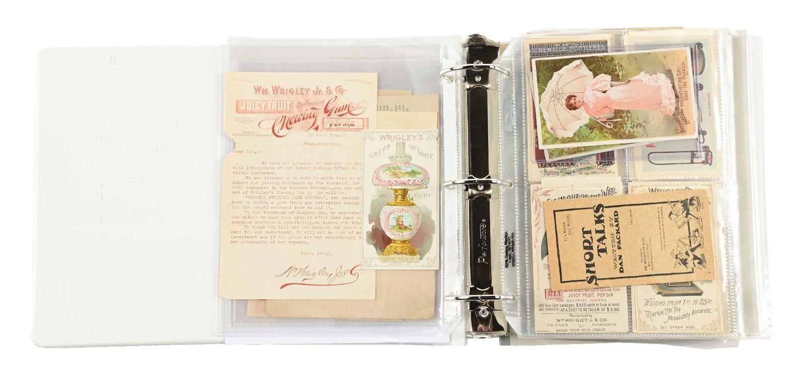 LARGE 3-RING BINDER COLLECTION OF WRIGLEY'S CHEWING GUM EPHEMERA (1 of 5)