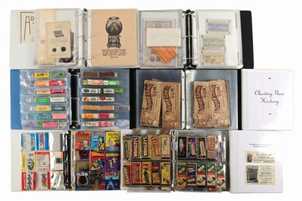 LARGE COLLECTION OF RESEARCH FOR CHEWING GUM HISTORY, VENDING MACHINES, & AMERICAN CHEWING GUM