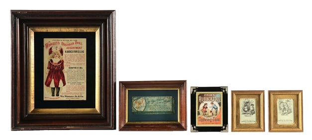 COLLECTION OF 5 CHEWING GUM ADVERTISEMENTS
