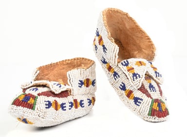 PLAINS NATIVE BABY MOCCASINS