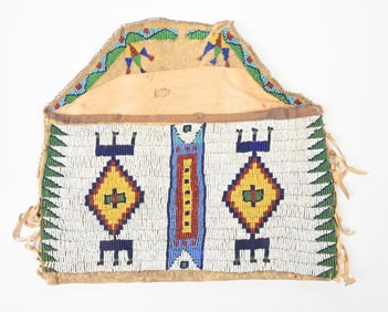 SMALL PLAINS BEADED BAG WITH FLAP