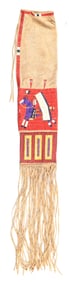 PICTORIAL QUILLED TOBACCO BAG