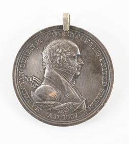 VINTAGE 1837 MARTIN VAN BUREN PEACE MEDAL