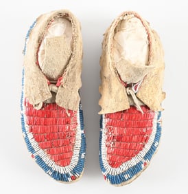 QUILLED SIOUX MOCCASINS