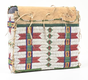 PLAINS FULLY BEADED POUCH