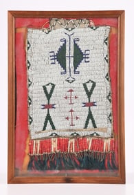 SIOUX INDIAN BEADED BREAST ORNAMENT