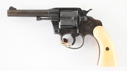 (C) WF & CO. MARKED COLT POLICE POSITIVE DOUBLE ACTION REVOLVER.