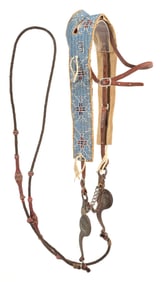 PLAINS BEADED BRIDLE WITH NEW BIT