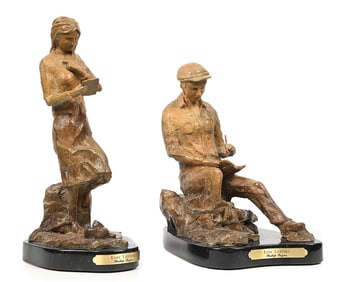 LOT OF 2 PHILLIP PAYNE BRONZES