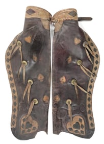 HAMLEY & CO. CARD SUIT BATWING CHAPS