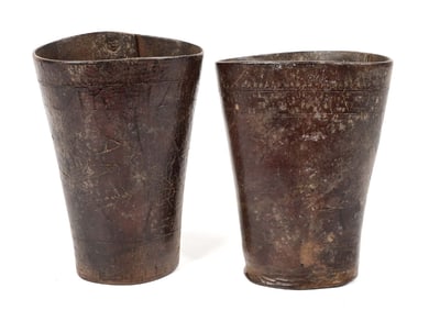 BROWN LEATHER COWBOY CUFFS