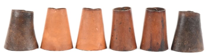 THREE PAIR OF LEATHER CUFFS