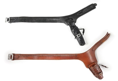 LOT OF 2 EDWARD H. BOHLIN GUNBELT & HOLSTER RIGS
