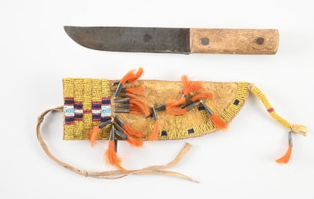 PLAINS BEADED KNIFE CASE