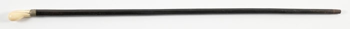 CARVED IVORY TOPPED CANE