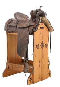 MILES CITY SADDLERY TOOLED SADDLE