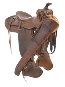 JOHN BASSETT SADDLE WITH SCABBARD