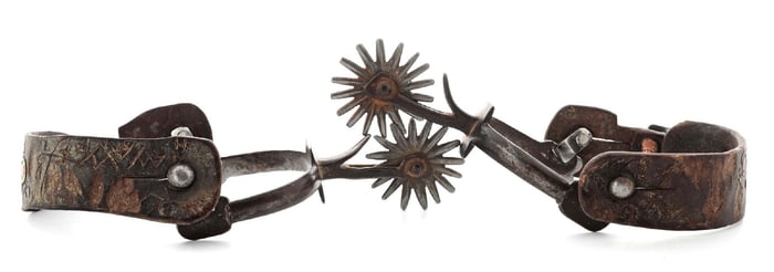 UNMARKED COWBOY SPURS