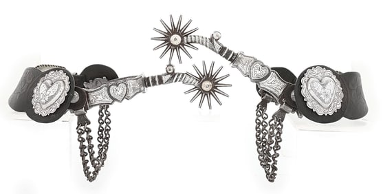 G. S. GARCIA HEART PATTERN SPURS