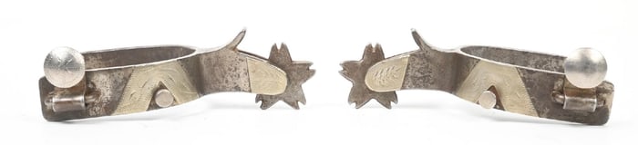 TEXAS STYLE ENGRAVED SPURS