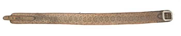 VINTAGE TEXAS SNAKE SKIN PRAIRIE BELT