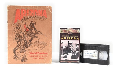 ARIZONA WORLD PREMIERE PROGRAM AND VHS TAPE