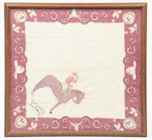 FRAMED HANKERCHIEF OF TOM MIX