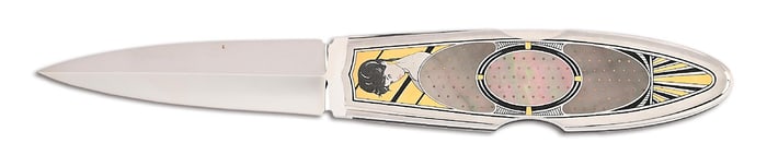 ANTONIO FOGARIZZU CUSTOM ART DECO WOMEN LOCKBACK DAGGER.