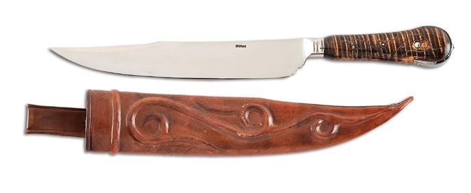 BILL MORAN CUSTOM CAMP KNIFE.