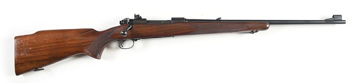(C) EXPERIMENTAL .27 SPECIAL WINCHESTER MODEL 70 BOLT ACTION RIFLE PICTURED IN THE RIFLEMAN'S RIFLE.