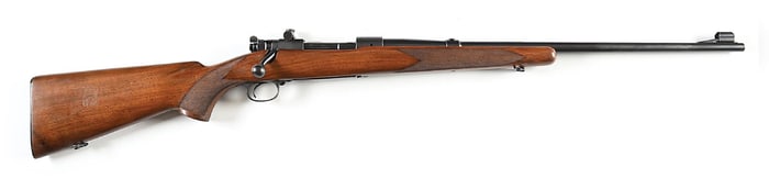 (C) SPECIAL ORDER PRE-WAR WINCHESTER MODEL 70 BOLT ACTION RIFLE IN 8MM MAUSER.