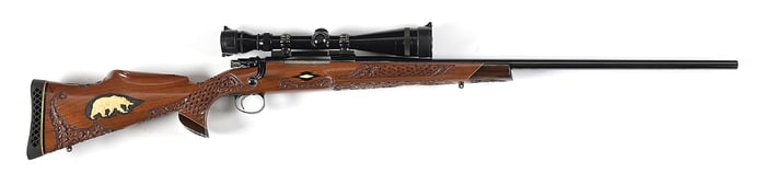 (C) CUSTOM BUILT WINSLOW ARMS CROWN DELUXE SPORTING BOLT ACTION RIFLE.