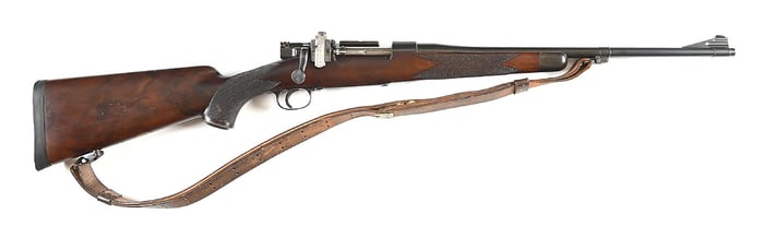 (C) GRIFFIN & HOWE MODEL 1903 SPRINGFIELD BOLT ACTION RIFLE IN .22 HORNET.